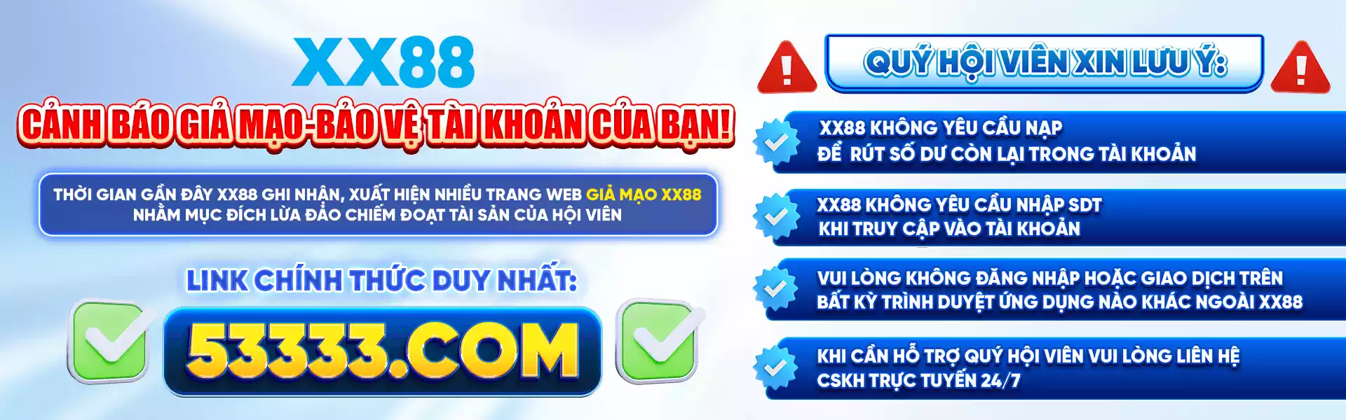 Banner cảnh báo
